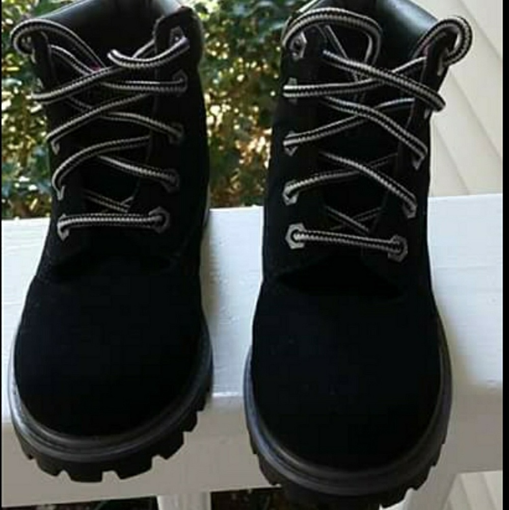 Skechers suede black boots size 12C