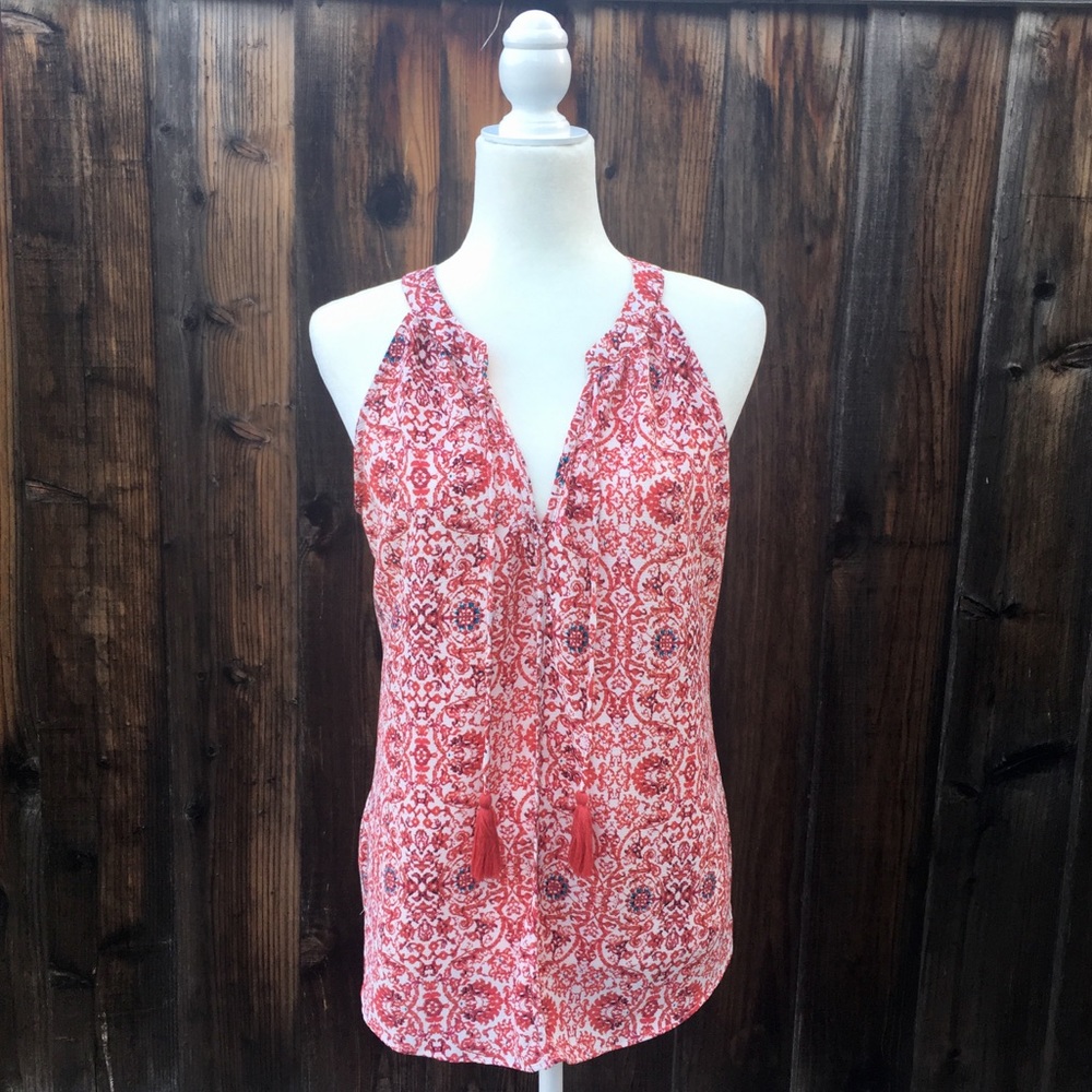 Red Tassels Blouse