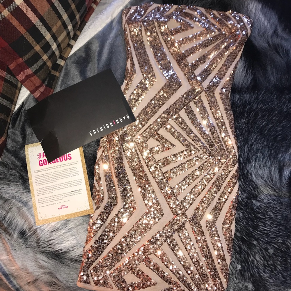 NWT FashionNova Sequin Mini Dress