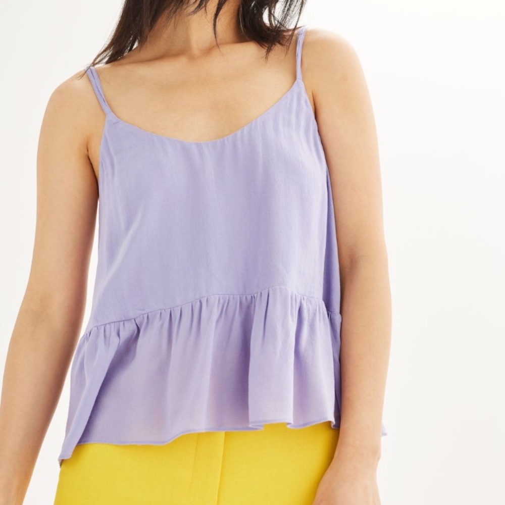 Lilac Topshop Peplum Camisole