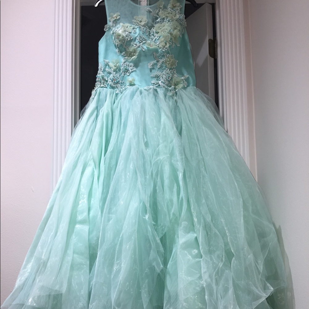 Beautiful Blue Formal Ball Gown Dress