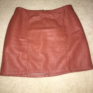 Forever 21 Leather A line skirt