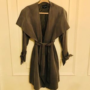 Club Monaco Ellayne Trench Coat in Seaweed Green