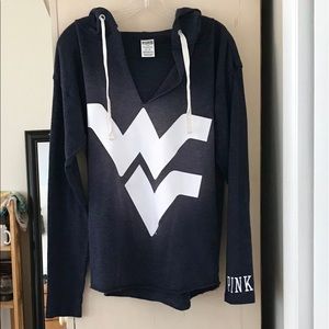 PINK VS WEST VIRGINIA UNIVERSITY Pullover Hoodie!