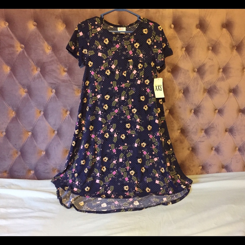 XXS LulaRoe NWT DISNEY Carly Minnie Mouse Purple