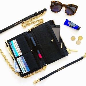 Black Dagne Dover Wristlet and Crossbody