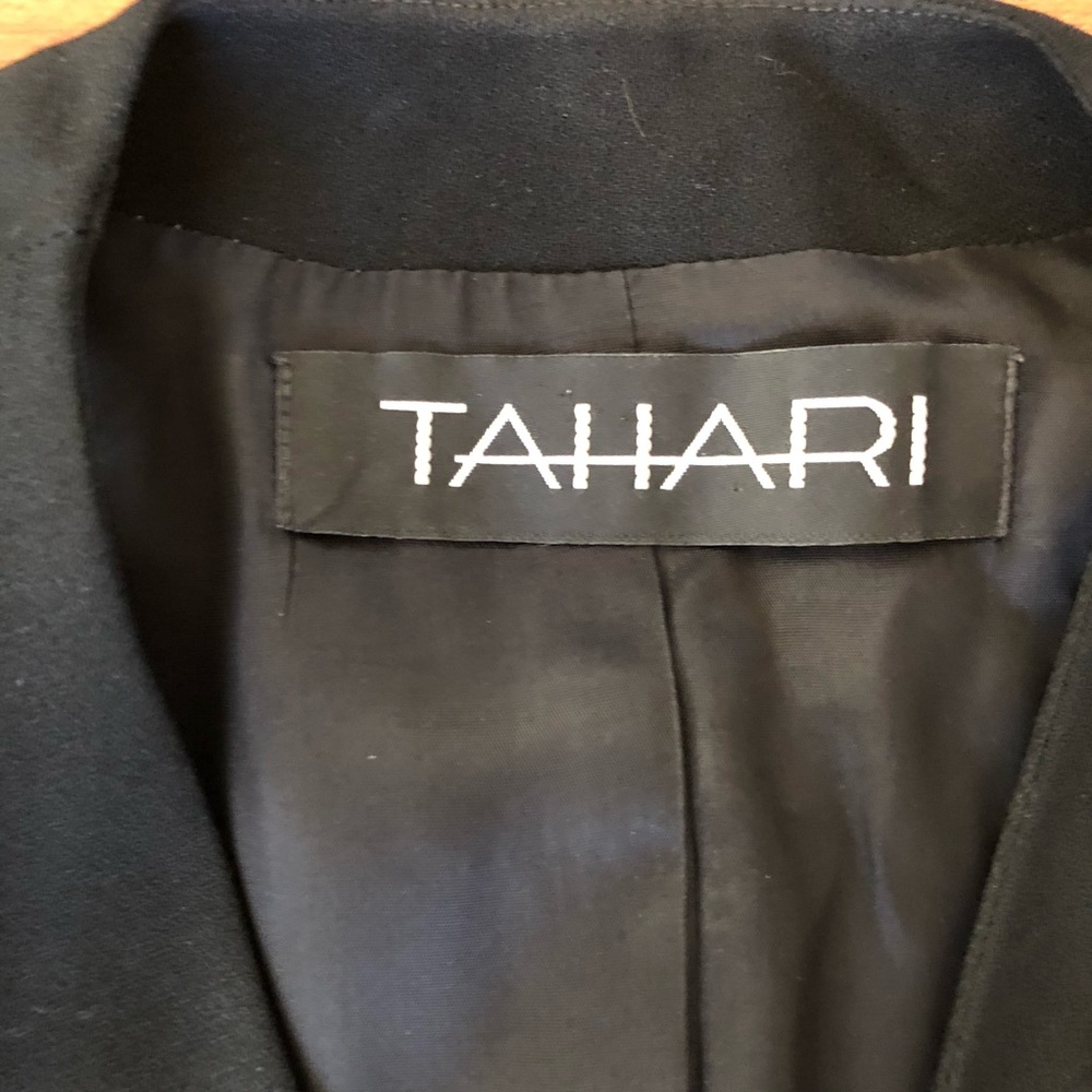 Tahari black wool dress. Size 2