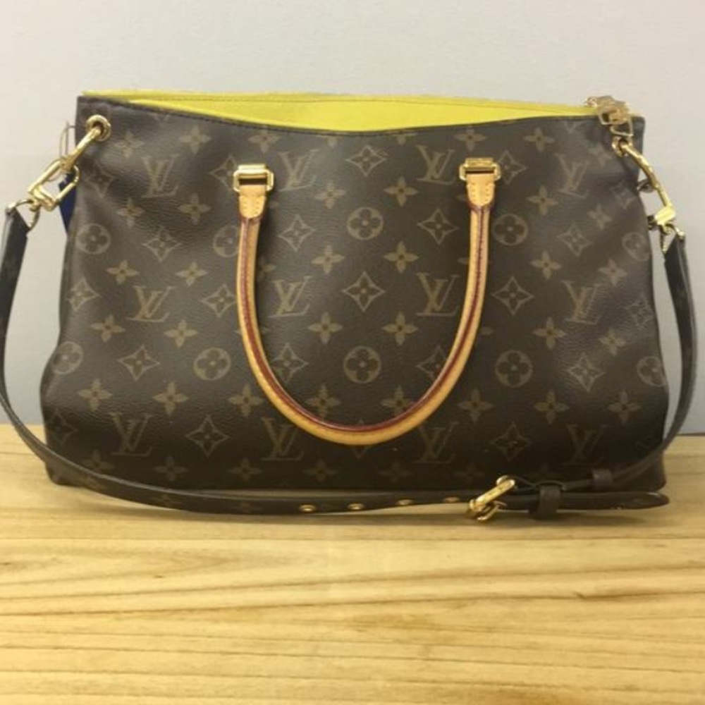 Louis Vuitton Chartreuse Pallas Monogram Satchel