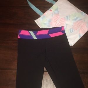 Ivivva girls reversible crops.
