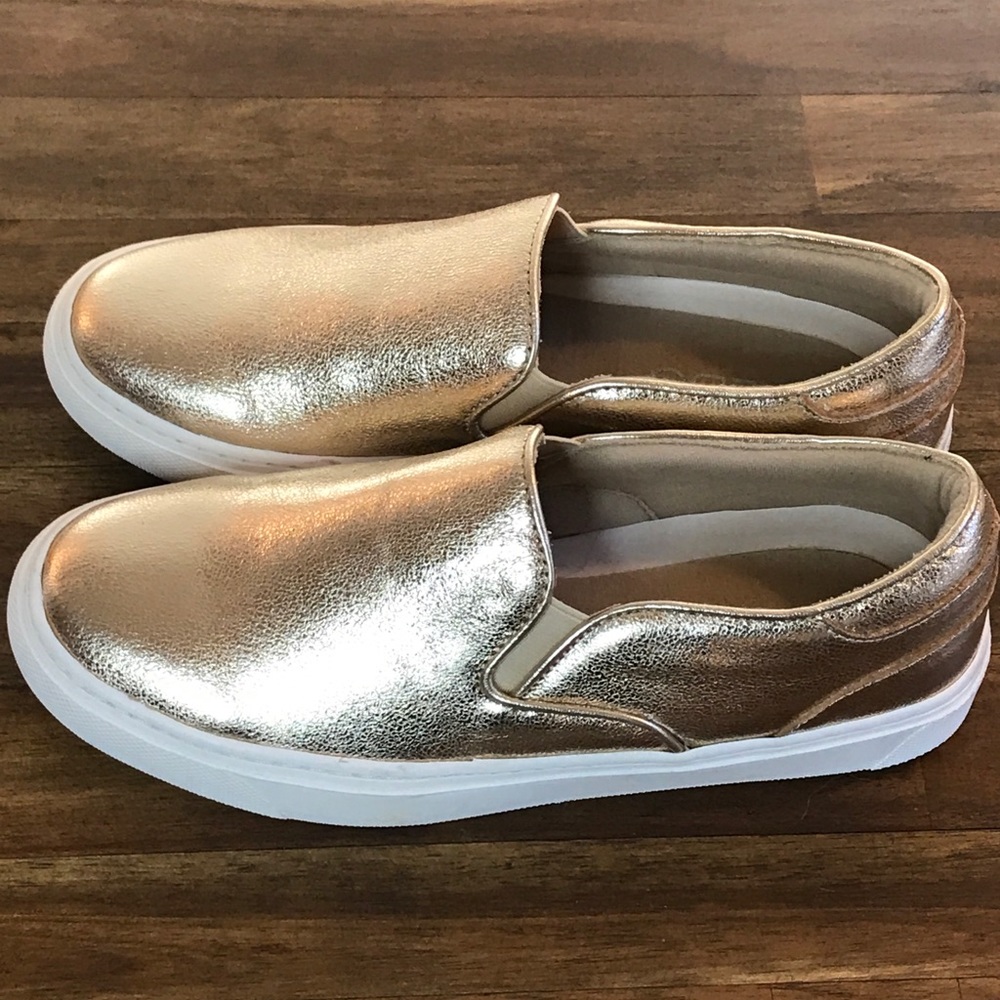 Gold Slip-On Aldos Tennies