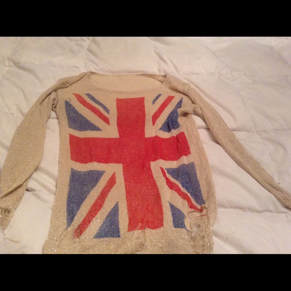 Union Jack sweater I ACCEPT ALL OFFERS
