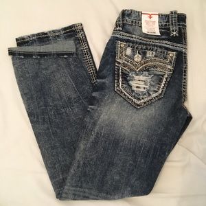 NWT Rock Revival Men's Slim Straight Jeans