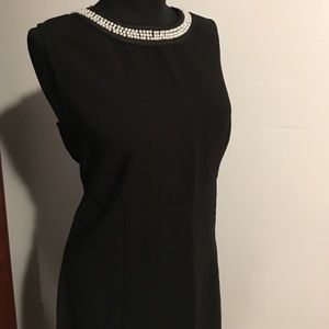Black LOFT midi shift dress