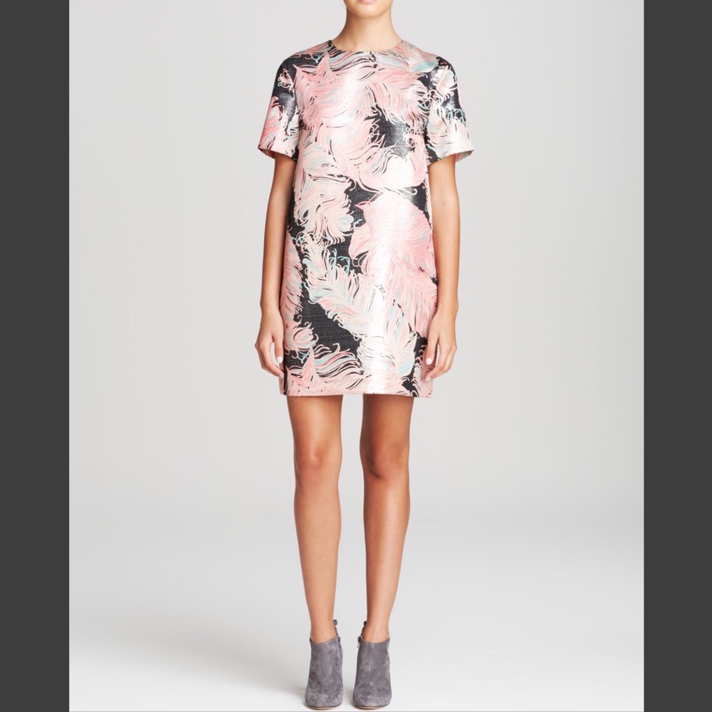 kate spade regal plumes jacquard shift dress