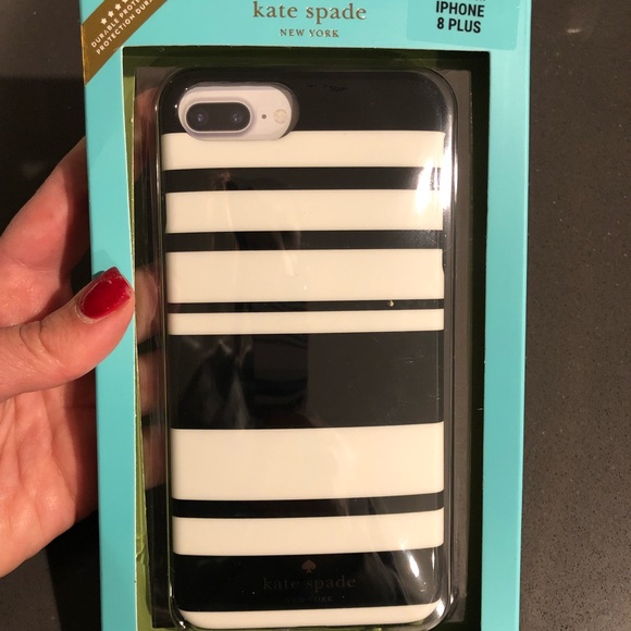 Kate Spade - Black and White iPhone 7/8 Plus Case - Picture 1 of 5