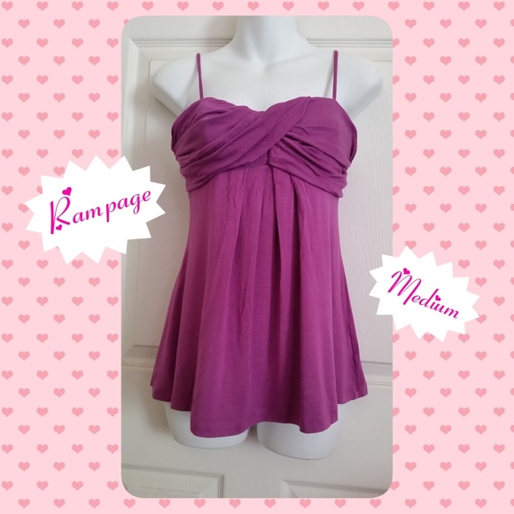 Rampage Tops - Rampage Pink/Purple Tank Top Rampage Tops - Rampage Pink/Purple Tank Top
