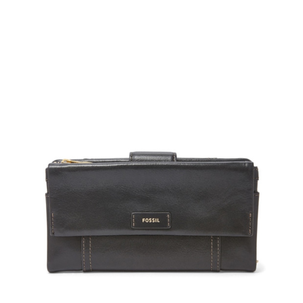 Fossil Ellis Clutch Black NWT