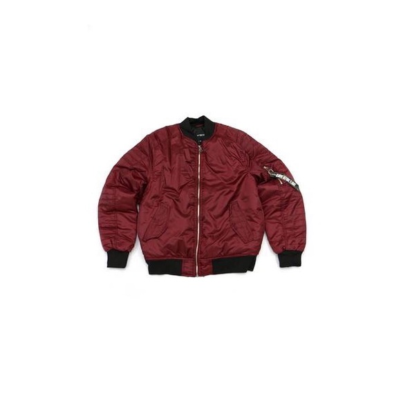 Other - Bomber Jacket - Burgundy Other - Bomber Jacket - Burgundy
