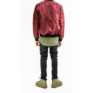 Jackets & Coats - Bomber Jacket - Burgundy Jackets & Coats - Bomber Jacket - Burgundy