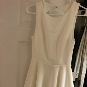 White backless dress