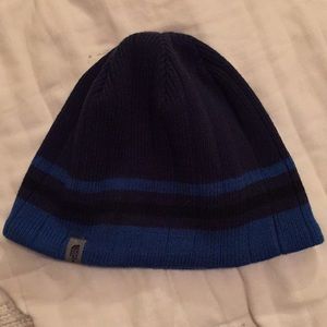 Blue North Face Beanie