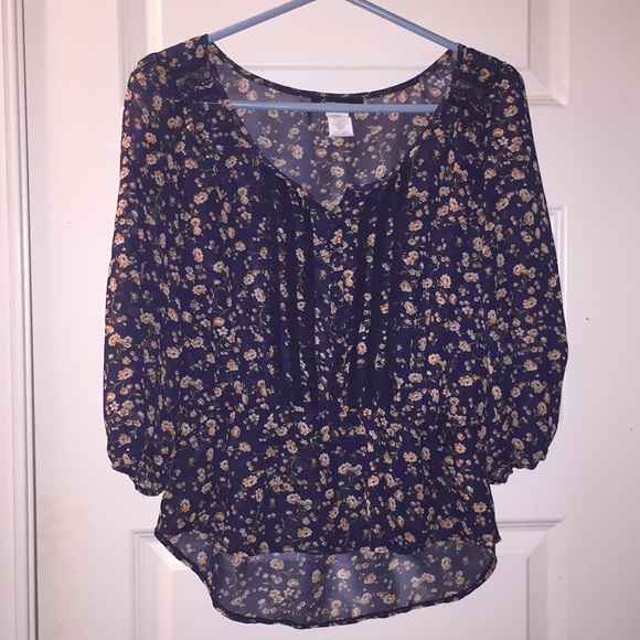 Half Button Up Blouse - Picture 1 of 1