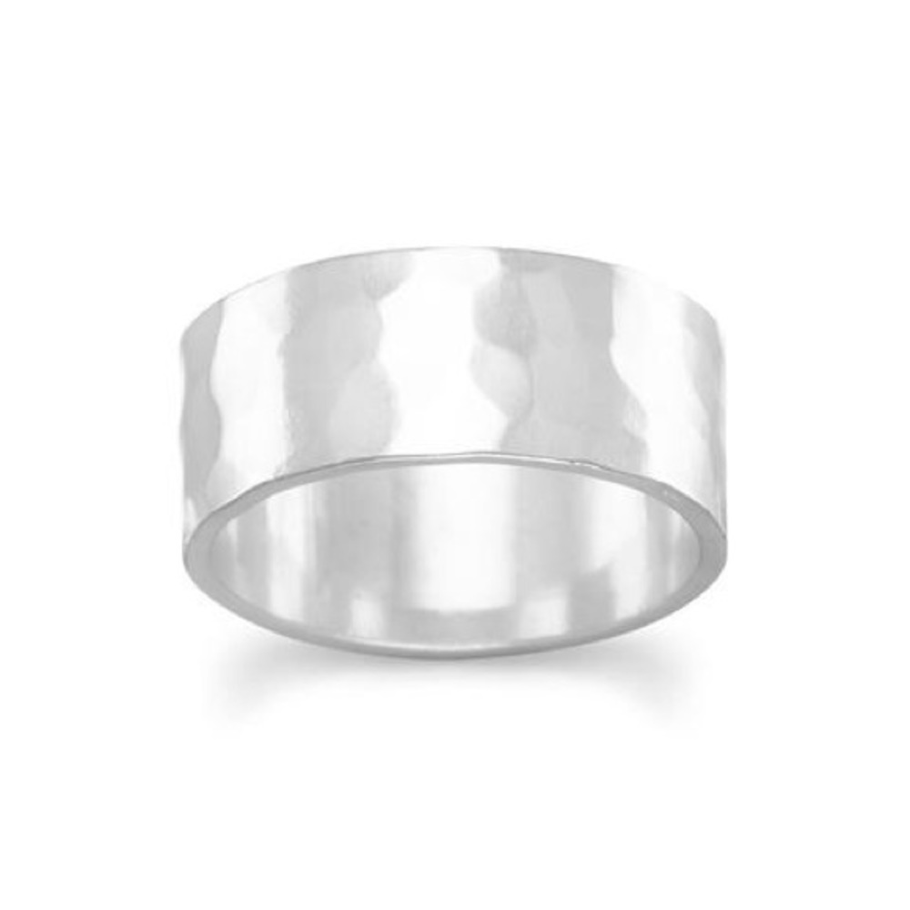 Men’s 8mm Hammered Band Ring 🎁