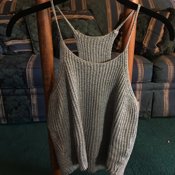 Tops - Gray Knit Tank