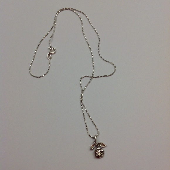 💝 Stamped 925 Flower + 9" 925 Chain - Picture 2 of 4