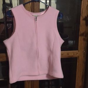 LL bean pink sweater vest