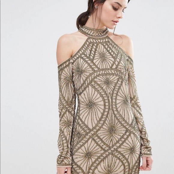 Maya Petite Sequins Dress Size 2 - Picture 2 of 8