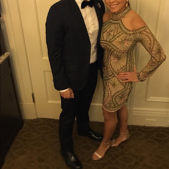 Maya Petite Sequins Dress Size 2 - Picture 8 of 8