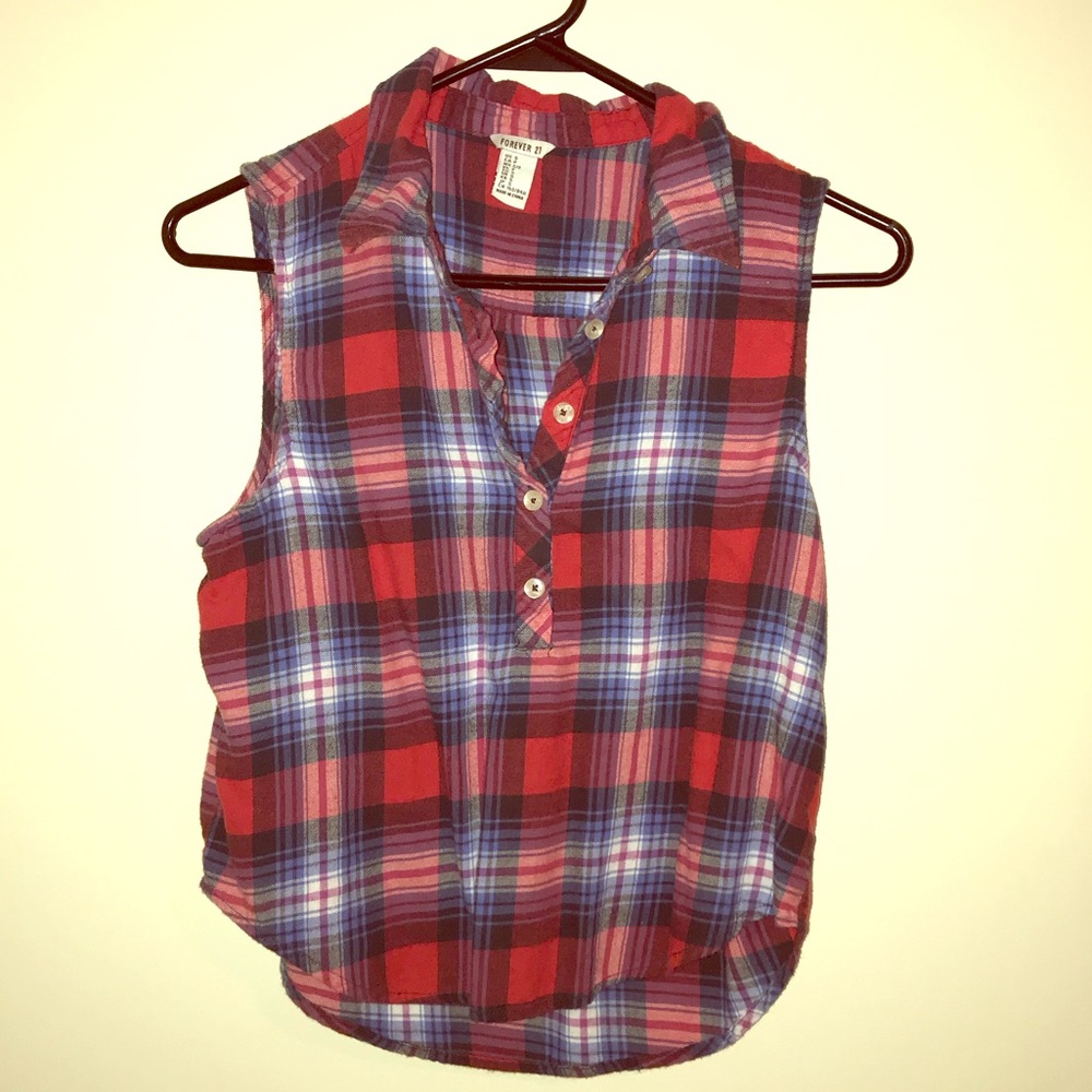 Plaid crop top
