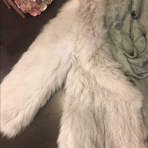 Theory fox fur knitted jacket sz S