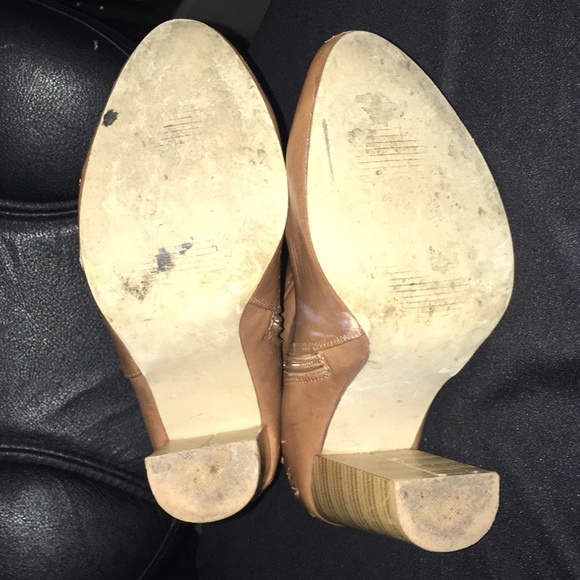 Tan leather booties (offers accepted) - Picture 3 of 7