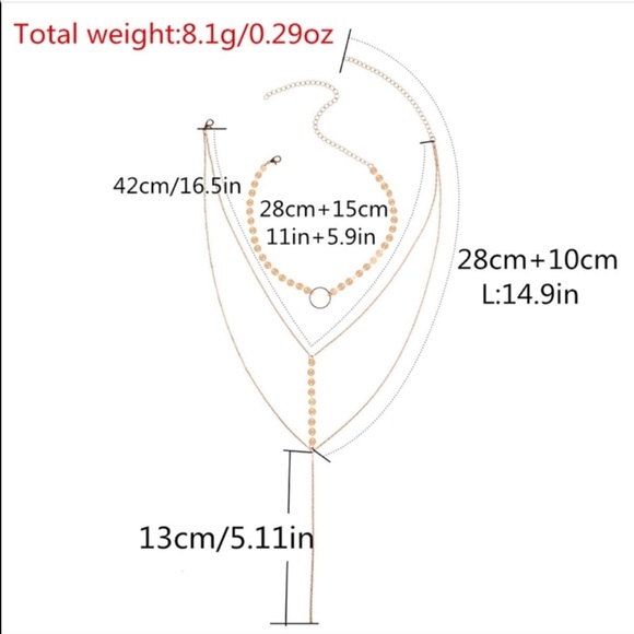 🌸3/$10🌸 NEW! Gorgeous 3 layer boho necklace - Picture 3 of 3