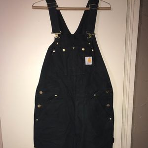 NWOT Black Carhartt Bib Overalls