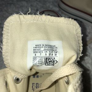 Converse Shoes - Cream Converse All star Hi Top sneakers Converse Shoes - Cream Converse All star Hi Top sneakers