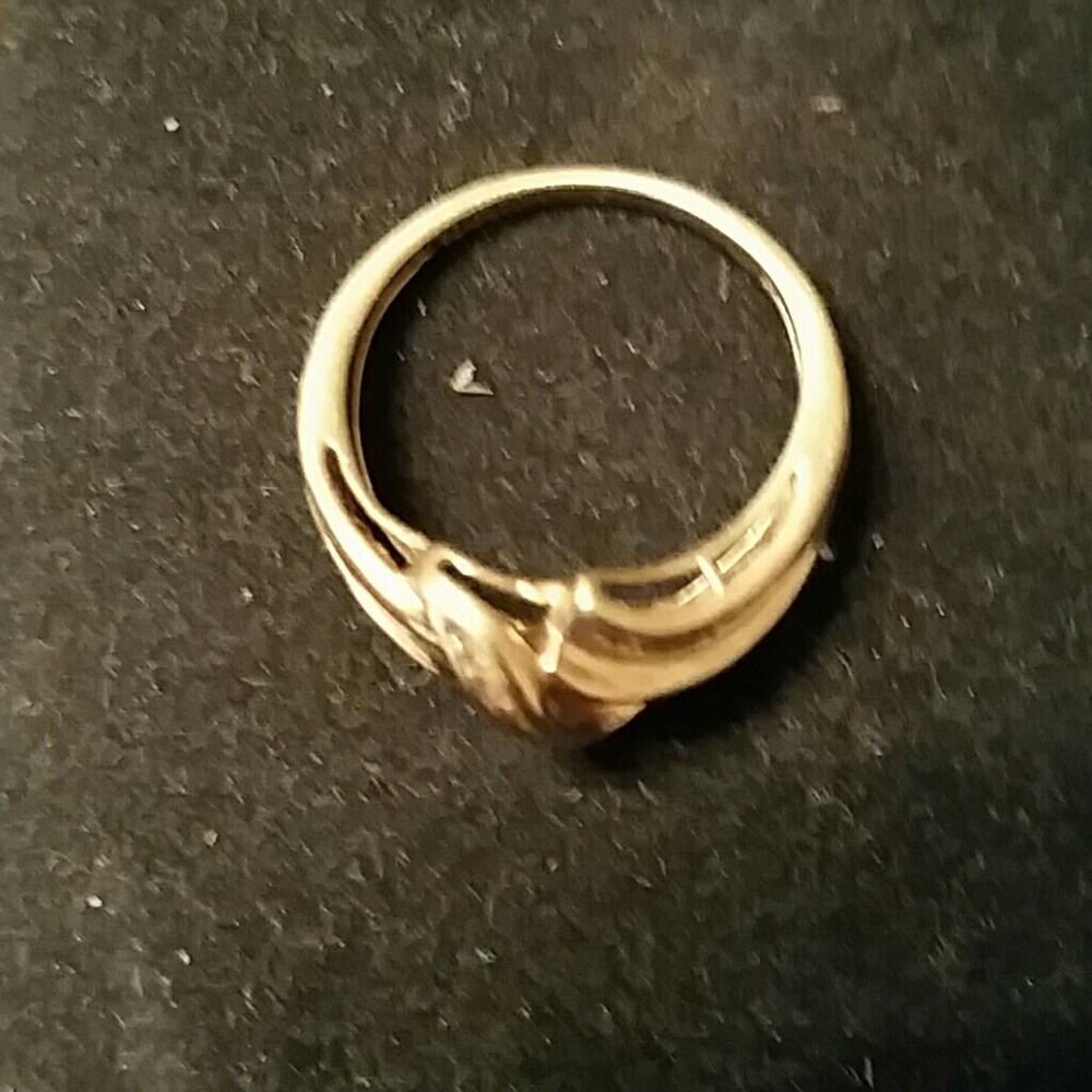 Diamond and gold ring