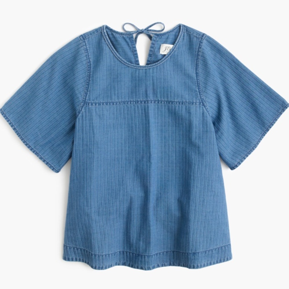 NWOT J. Crew Swing Top in Spanish Indigo - Picture 4 of 4