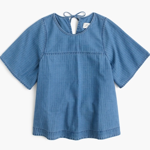 NWOT J. Crew Swing Top in Spanish Indigo - Picture 4 of 4