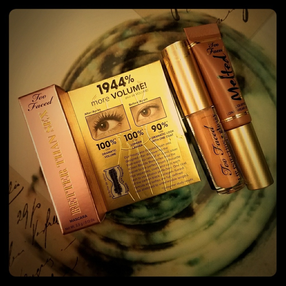 Too Faced Lip and Mascara Trio