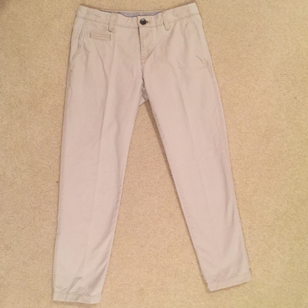 Banana Republic straight cropped khakis