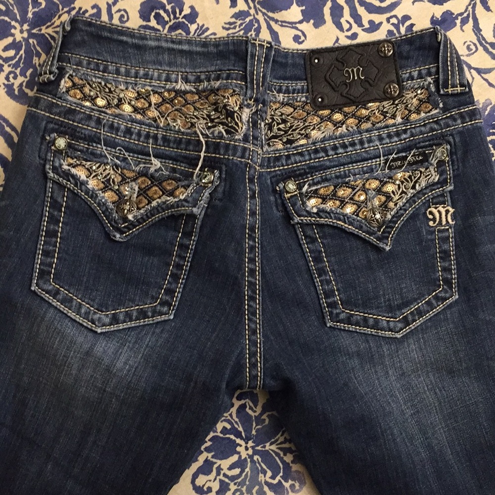 Miss Me Boot Cut Blue Jeans 29”