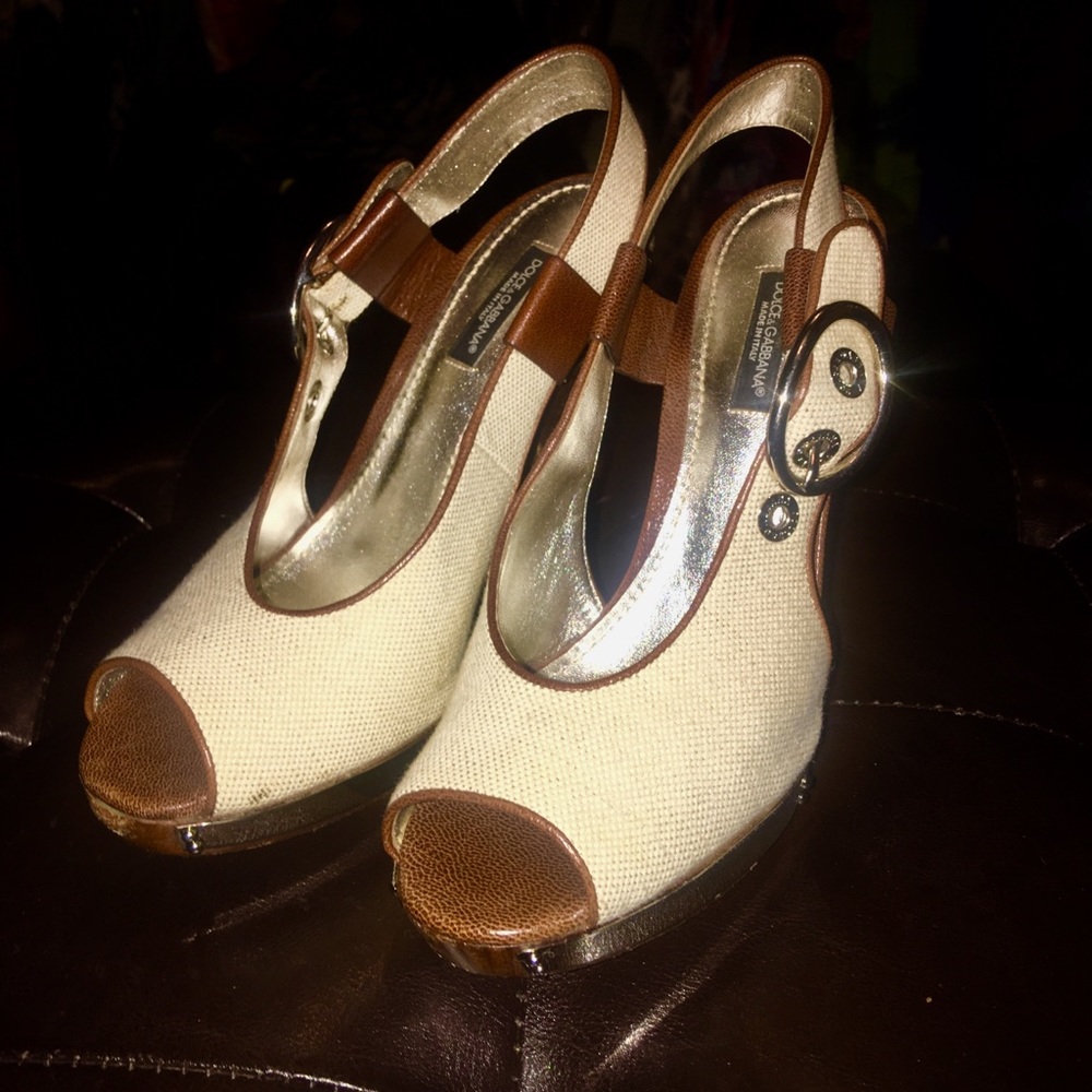 Dolce Gabana slingback.