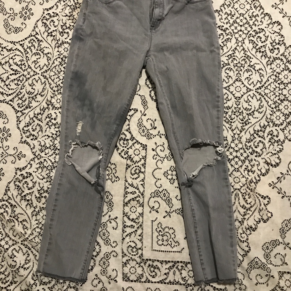 grey denim jeans