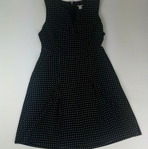 Black +White Polka Dot Dress