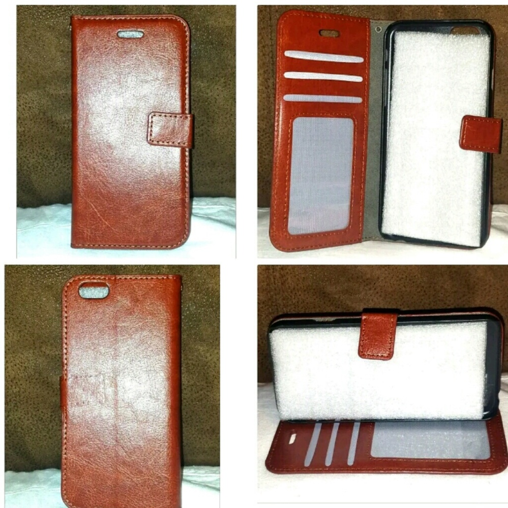 ■SOLD■Iphone 6 6S Wallet Case 🌟 NEW Stand Faux