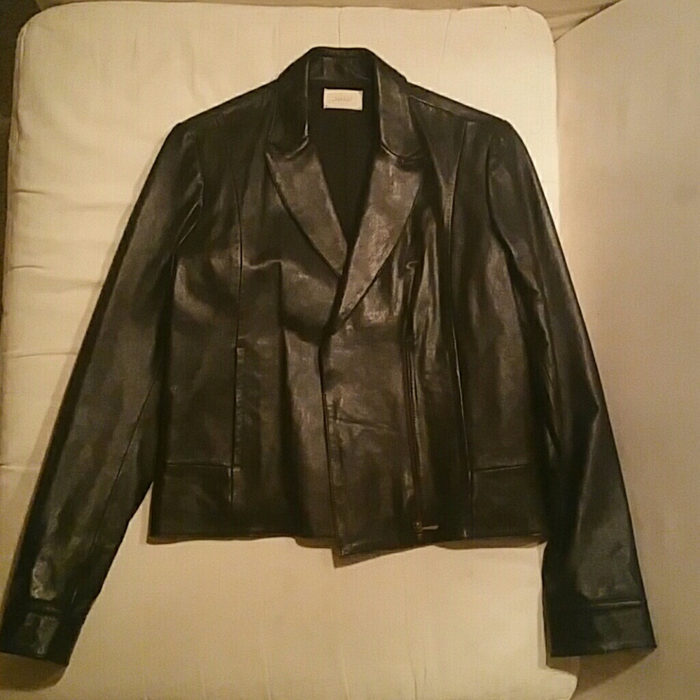 Giada Forte Italian leather jacket medium size 6