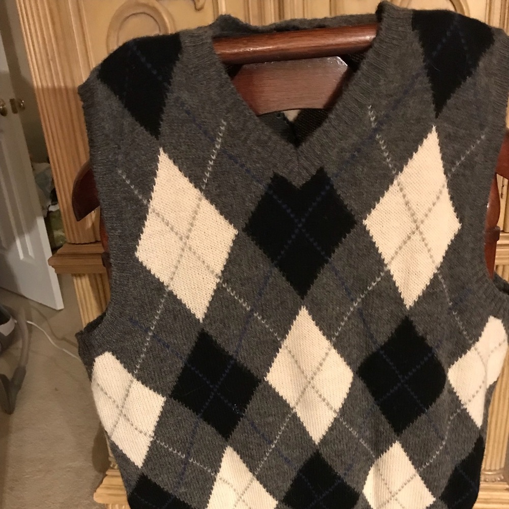 Men’s Polo Golf V-Neck vest Argyle